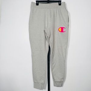 Champion | Men’s Reverse Weave Jogger Swear pant w/ Chenille | Oxford Grey | L